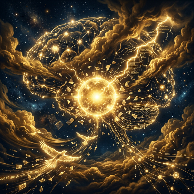 Atmospheric air element representing TEVANETWORK generative and agentic AI services